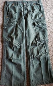 True Religion Army Green cargo pants